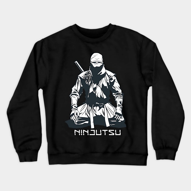 The martial art Ninjutsu Crewneck Sweatshirt by Randorius